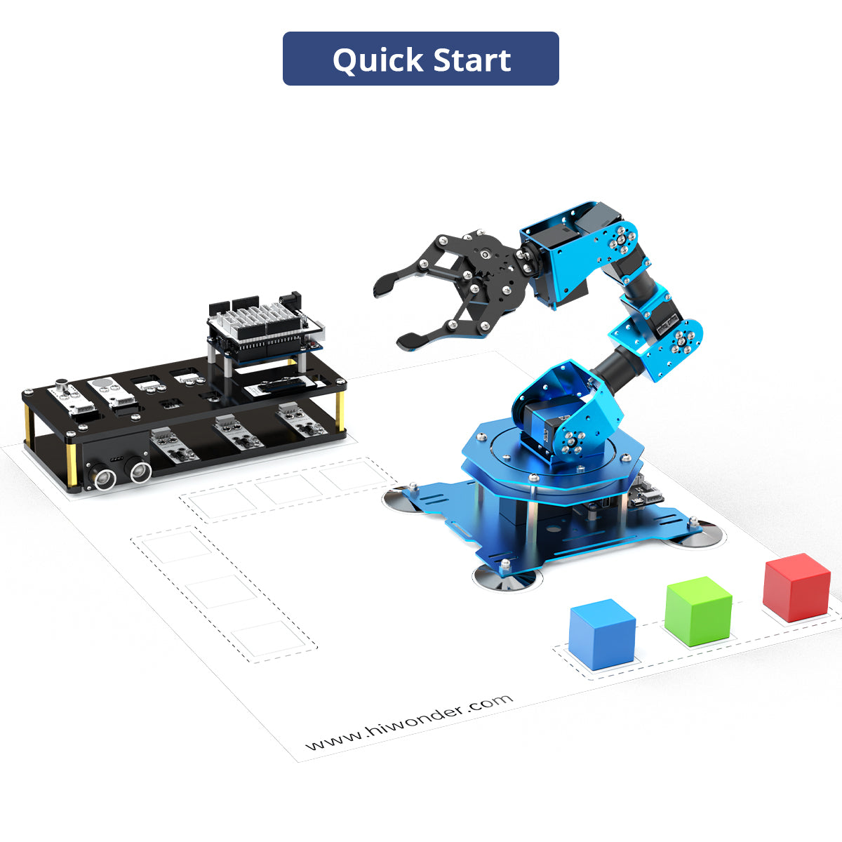 Hiwonder xArm UNO Robotic Arm with Arduino Secondary Development Sensor Kit Hiwonder xArm UNO Robotic Arm with Arduino Secondary Development Sensor Kit